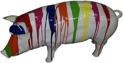 Produktbild von Designer Figuren Moderne Dekorationen Garten, Schwein Statue Skulptur Skulpturen