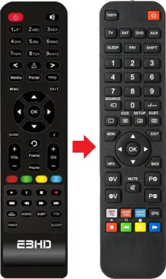 Produktbild von Fernbedienung geeignet für AXAS E3HD