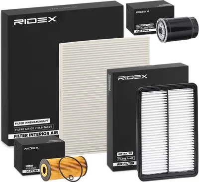 Produktbild von RIDEX Filterset Inspektionspaket Filtersatz für KIA SORENTO II (XM)