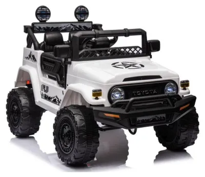 Image de Voiture électrique Toyota FJ blanche 4x4