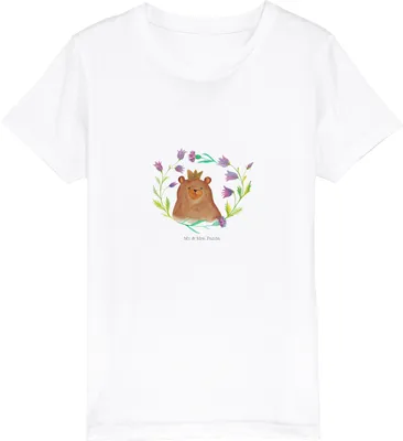 Produktbild von Mr. & Mrs. Panda Kleinkinder T-Shirt Bär Königin 12-14 Jahre (152/164) - Weiß - Geschenk, Lieblingsmensch, Muttertag, Mutti, Mom, Teenager, Shirts für Kinder, Teddy, Mama