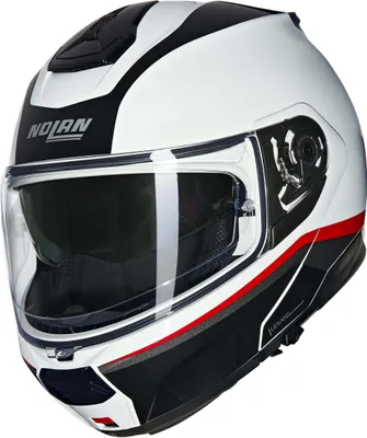 Zdjęcie produktu dla Kask modułowy NOLAN N100-6 Incognito 344 Biały Czerwony Czarny rozmiar M
