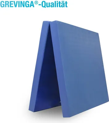 Produktbild von Grevinga® klappbare Turnmatte | RG 22 - sehr weich | 200 x 100 x 6 cm | BLAU