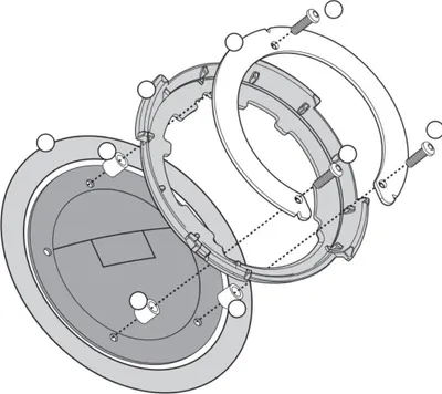 Image de Givi fixation BF08 pour sacoches de réservoir Tanklock Ducati