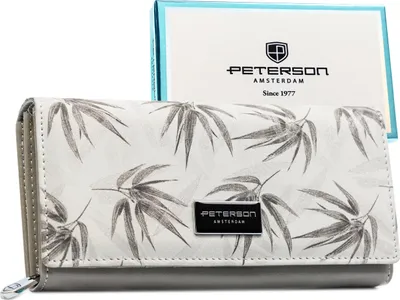 Obrázek produktu pro Peterson dámská peněženka RFID bílá velká přírodní a ekologická kůže 18,5x9 cm