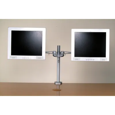 Produktbild von VALUE LCD-Doppelarm Trägerstange, 4 Gelenke, Tischmontage