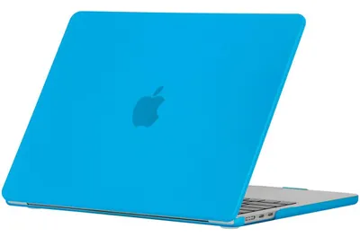Produktbild von Mobigear Schutzhülle für MacBook Air 13 Zoll (2022-2026), Hartschalenhülle, MacBook Case - Blau - Modell A2681 / A3113 / A3240 / A3449