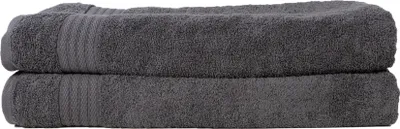 Zdjęcie produktu dla Zestaw do sauny Brielle wykonany ze 100% bawełny - 80x200 cm - 2-częściowy - antracyt - 420 GSM