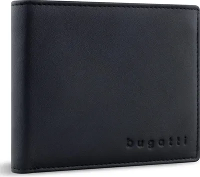 Produktbild von bugatti Leder Geldbörse Lima RFID Wallet With Flap Black schwarz