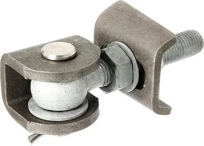 Zdjęcie produktu dla Zawias bramowy Alberts do otwierania 180° regulowany do przykręcenia Gwint M24 Długość150mm