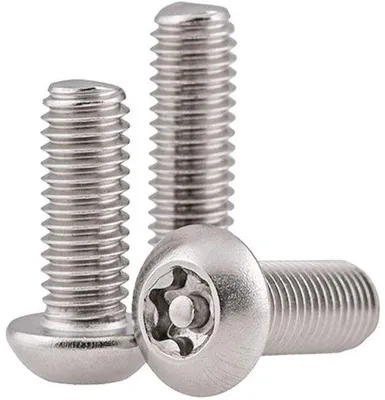Obrázok produktu pre Skrutky Torx s guľatou hlavou M8x25 mm, balenie po 3 ks, nerezová oceľ.
