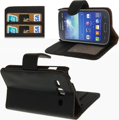 Produktbild von Schutzhülle (Flip Quer) für Handy Samsung Galaxy Ace 3 S7272 Schwarz