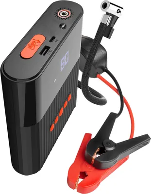 Immagine prodotto di JumpStarter PitStop 8800mAh Powerbank con compressore + avviatore di emergenza - Nero