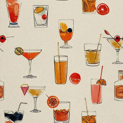 Produktbild von OUTDOOR DEKOSTOFFE OXFORD - Motiv Cocktail | DX8480