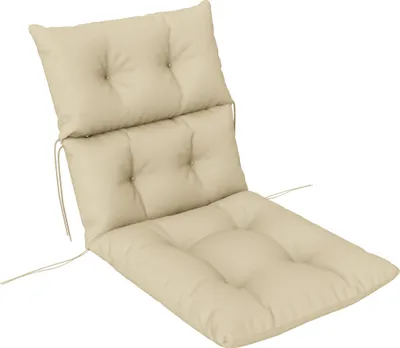 Obrázok produktu pre Sedací vankúš Outsunny, 115 x 56 cm, vankúš na stoličku so šnúrkami na viazanie, hrúbka 10 cm, béžový