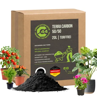 Produktbild von C44 Terra Carbon 50/50 | -Bodenaktivator mit 50% Pflanzenkohle – 20L