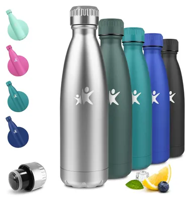 Obrázek produktu pro JAPORIA, nerezová ocelová láhev na pití, 750 ml, termoska s vakuovou izolací, láhev na vodu bez BPA