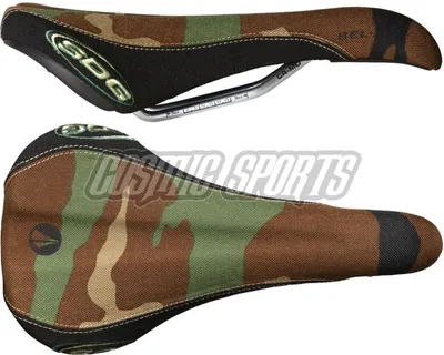 Produktbild von SDG Bel-Air RL Sattel, CroMo 7x7mm, army camo/black