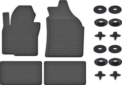 Produktbild von Gummimatten Mit Stoppern Für: Renault Espace V (2015-) Schwarz Set