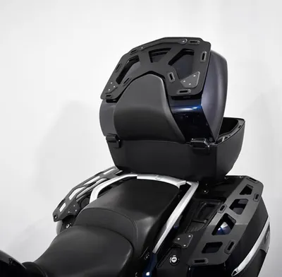 Image de ISOTTA Porte-bagages texturé noir pour top case pour BMW