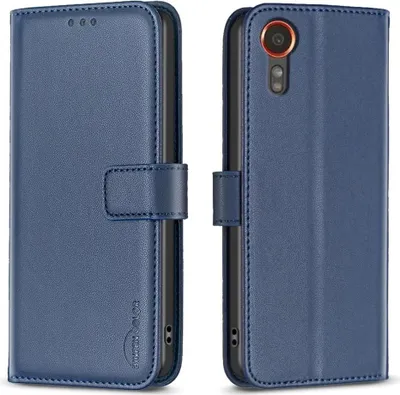 Produktbild von Samsung Galaxy Xcover 7 Hülle - BINFEN Klapphülle - Blau