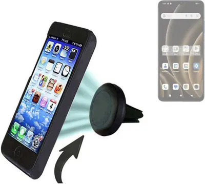 Produktbild von K-S-Trade Kompatibel mit FreeYond F9S Auto Handy Halterung KFZ Halter Lüftungsgitterhalterung Air Vent mount Smartphone Halter