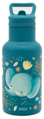 Produktbild von Trinkflasche Tiere - 21 x 7 cm - Dunkelblau | by Sassi Junior