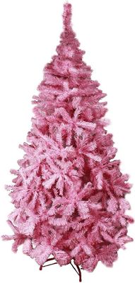 HAAC künstlicher Weihnachtsbaum pink 180 cm Tannenbaum aufklappbar Metallständer