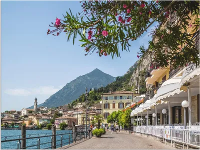 Produktbild von ARTland Wandbild Alu für Innen & Outdoor Gardasee Limone sul Garda Größe: 60x45 cm
