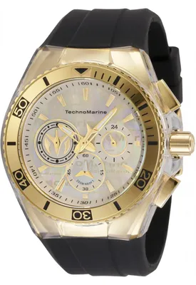 Obrázek produktu pro TechnoMarine Cruise TM-120026 Pánské Hodinky - Quartz Hnutí - Nerezová Ocel se Zlatým Ciferníkem - 46 mm
