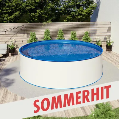 Produktbild von Sommerhit Rundbecken Ø 6,00 x 1,35 m, Folie blau 0,8 mm