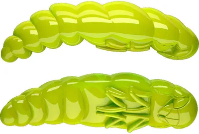 Produktbild von Libra Lures Largo 35 Gummilarven Käse schwimmend Apple Green