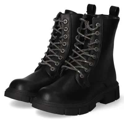 Obrázek produktu pro Boty na šněrování pro dívky značky Dockers, model Gerli, barva černá, materiál: syntetika, velikost: 32