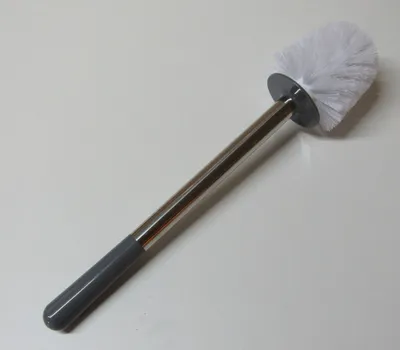 Produktbild von Sanwood Coppa Grau 6402482  WC Weiß Bürstenkopf mit Edelstahl Griff WC Bürste rostfreie Klobürste - Ersatztoilettenbürste - Ersatzklobürste