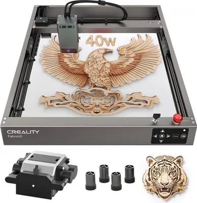 Produktbild von Gravírovací stroj Creality Falcon 2 40W, gravírovací plocha 415 x 400 mm, 25000mm/min Ultrarychlý gravírovací stroj s Air Assistem