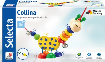 Immagine prodotto di Selecta Spielzeug Collina Wagenkette, Wagen Kette, Babyspiel, Babyspielzeug, Holz, 63 cm, 61014