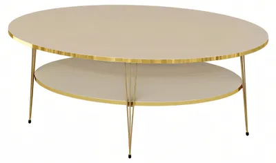 Produktbild von Eleganter Couchtisch aus Holz in Beige im modernen Design