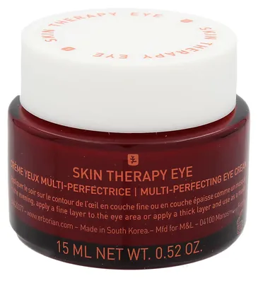 Produktbild von Erborian Skin Therapy Eye, Augencreme, Frauen, Jeder Hauttyp, Antiaugenringe, Gegen Eintönigkeit, Aufhellend, Kräftigend, Feuchtigkeitsspendend, Glättend,..., Koffein, Hyaluronsäure, Behälter