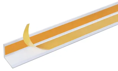 Image de Alberts 433550 Cornière, autocollante, aluminium, blanc, 1000 x 30 x 30 mm
