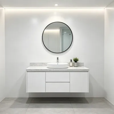 Zdjęcie produktu dla Dekoracyjna folia PVC do samodzielnego montażu, 500 x 61 cm, kolor biały, wodoodporna, idealna do kuchni