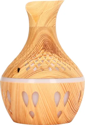 Obrázek produktu pro Aromaterapeutický zvlhčovač vzduchu 300 ml Design dřeva USB napájený stolní zvlhčovač vzduchu s LED barevným světlem pro domácnost