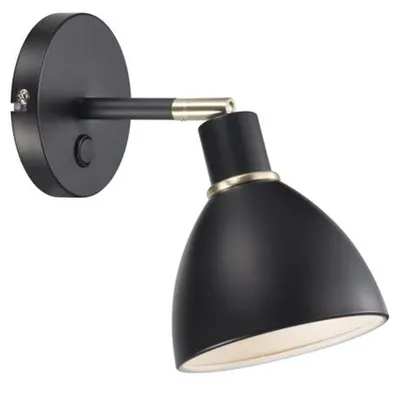 Obrázek produktu pro Nástěnné svítidlo Nordlux Ray, černé, IP20, 63191003