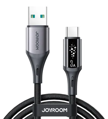 Image de Câble Joyroom S-A60 Startalk 3A USB-A - USB-C 1,2 m - Noir