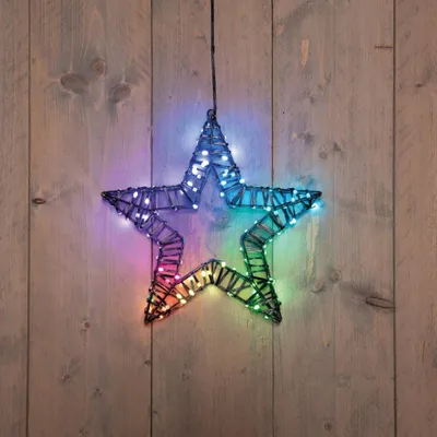 Productafbeelding van Ster metaal verlicht RGB 36 cm Anna's Collection