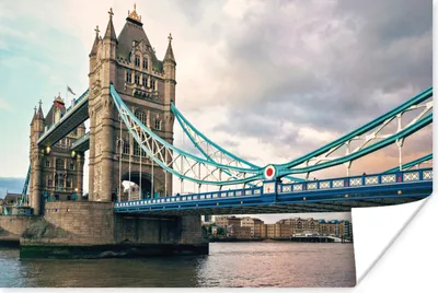 Produktbild von MuchoWow® Poster Nahaufnahme der Tower Bridge in London 90x60 cm - Schlafzimmer