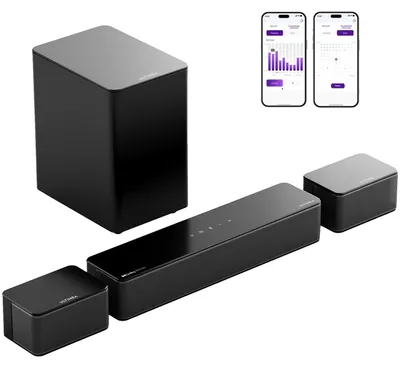 Zdjęcie produktu dla Soundbar, dźwięk przestrzenny 51, bezprzewodowy subwoofer, Poseidon M4T