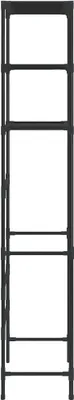 Obrázok produktu pre vidaXL Toaletný regál 3 police čierny 53x28x169 cm