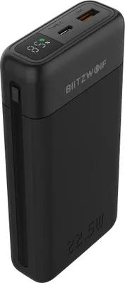 Obrázok produktu pre Blitzwolf BW-P22 22,5 W 20000 mAh Powerbank Digitálny indikátor napájania Externý batériový zdroj s 1 vstupom a 2 výstupmi, rýchle nabíjanie PD2.0 QC3.0 FCP