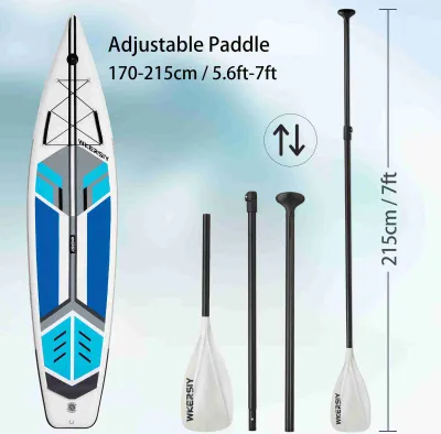 Obrázek produktu pro Nafukovací stojan na paddleboard SUP Board 6 palců tlustý SUP Surfboard Surf Set s paddleboard Surf Fin Coiled Leash Pump a taška na přenášení