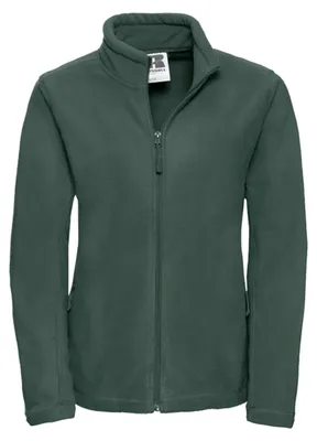 Imagen del producto de Russell - Chaqueta de forro polar para mujer, con cremallera completa - Para actividades al aire libre, modelo LT4984 (talla XL) (verde botella)